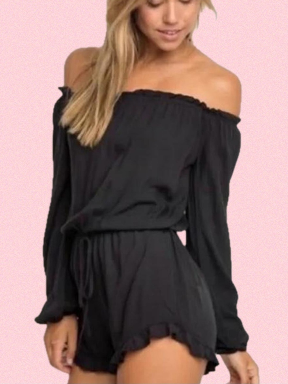 Brandy Melville Black Romper